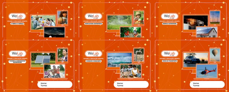 Projeto WeLab 2026 - Kit com 6 volumes - Educação Infantil - 4 anos